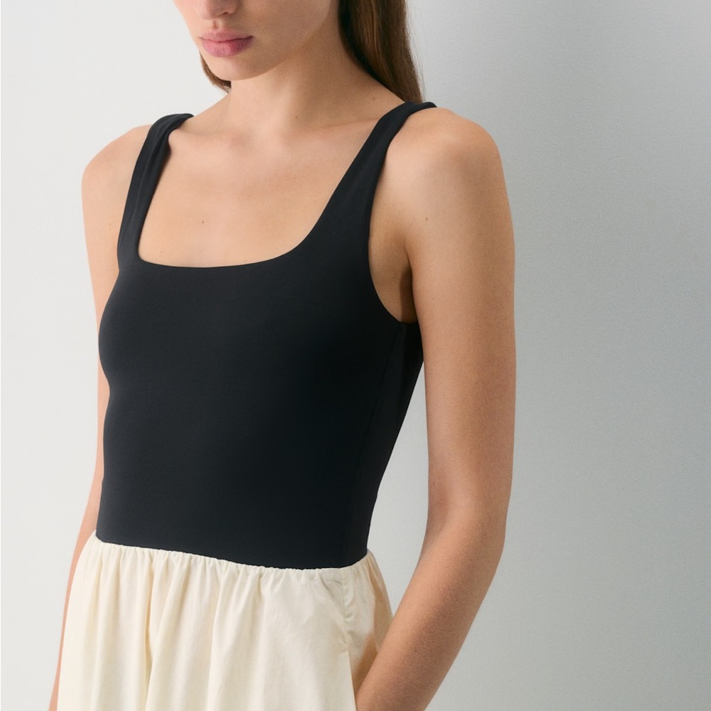 Aritzia Babaton Revive Midi Dress - Black/ Light Birch - Size S,M - Picture 2 of 9